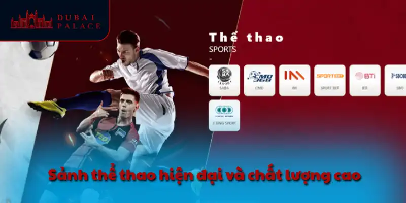 Sảnh thể thao hiện đại và chất lượng cao