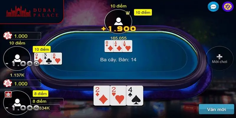 Thao tác chơi game bài cào